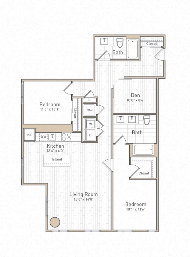 Floor Plan - B20D - Rise