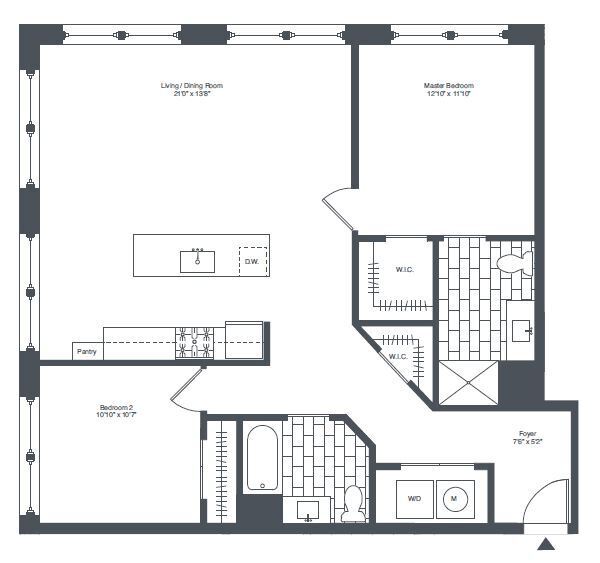 1408 Clinton Street - cbc5 2 Bed/2 Bath
