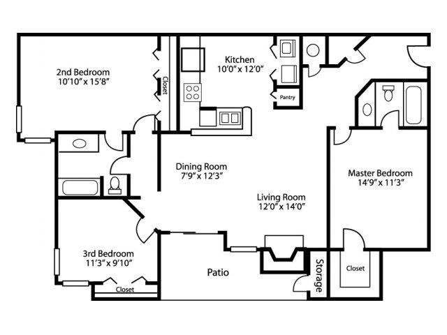 Floor Plan - C1 - Classic Interior