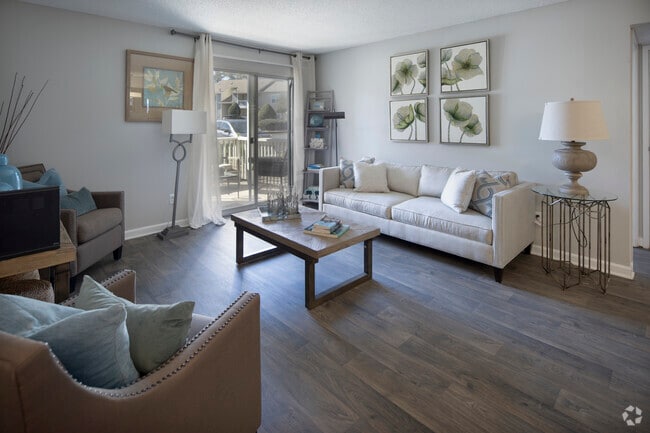 Model - 2BR, 2BA - 928SF - Living Room - Springhouse Apartments