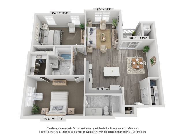 Floor Plan - 2B2