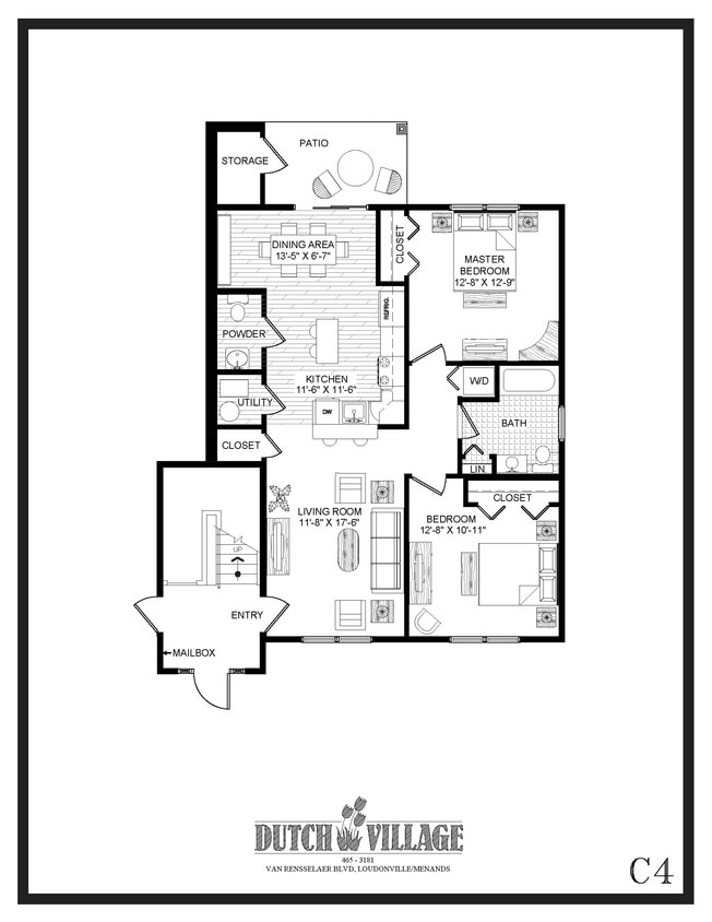 Furnished 2 Bedroom, 1 Bath - C4 FURNISHED