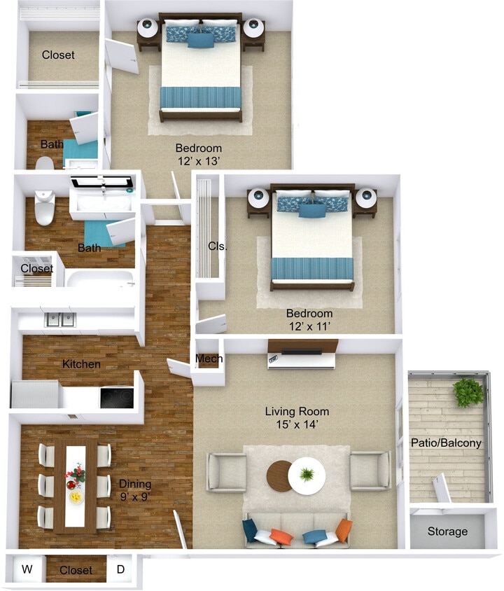 Floor Plan - The Tuscan - Premium