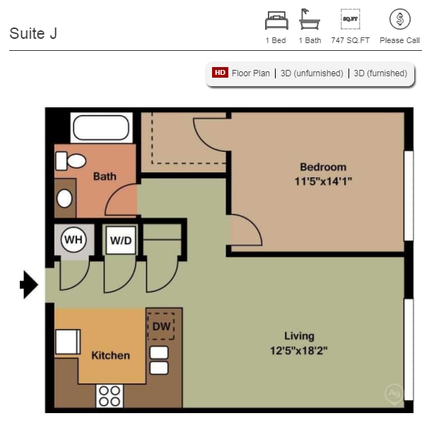 Floor Plan - Suite J