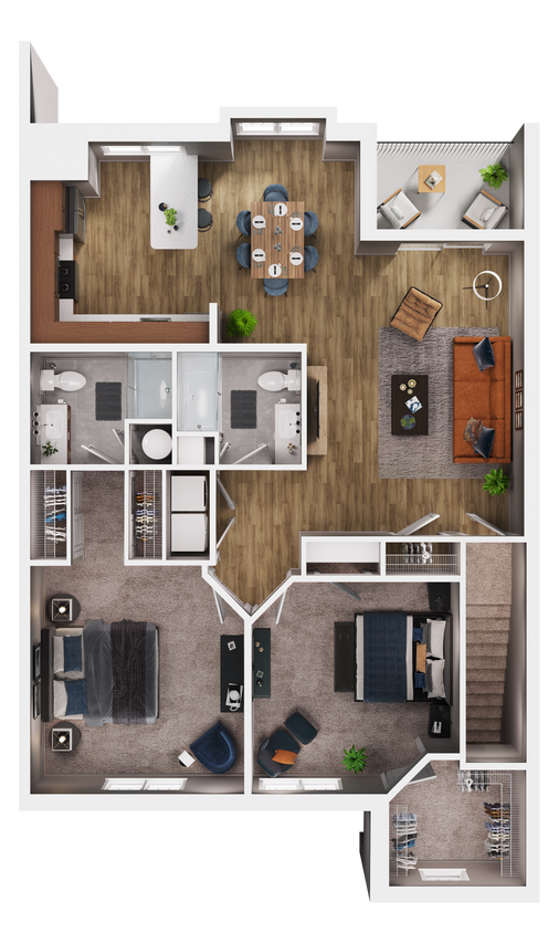 Floor Plan - Rockport A (second floor)
