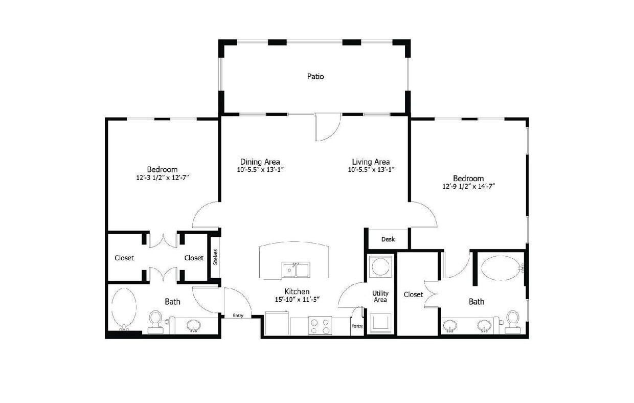 Floor Plan - Oaks 4B1
