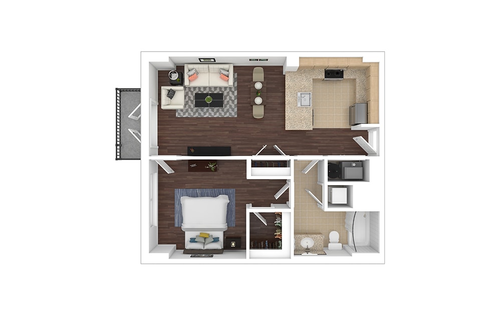 Floor Plan - A1 - Renovated
