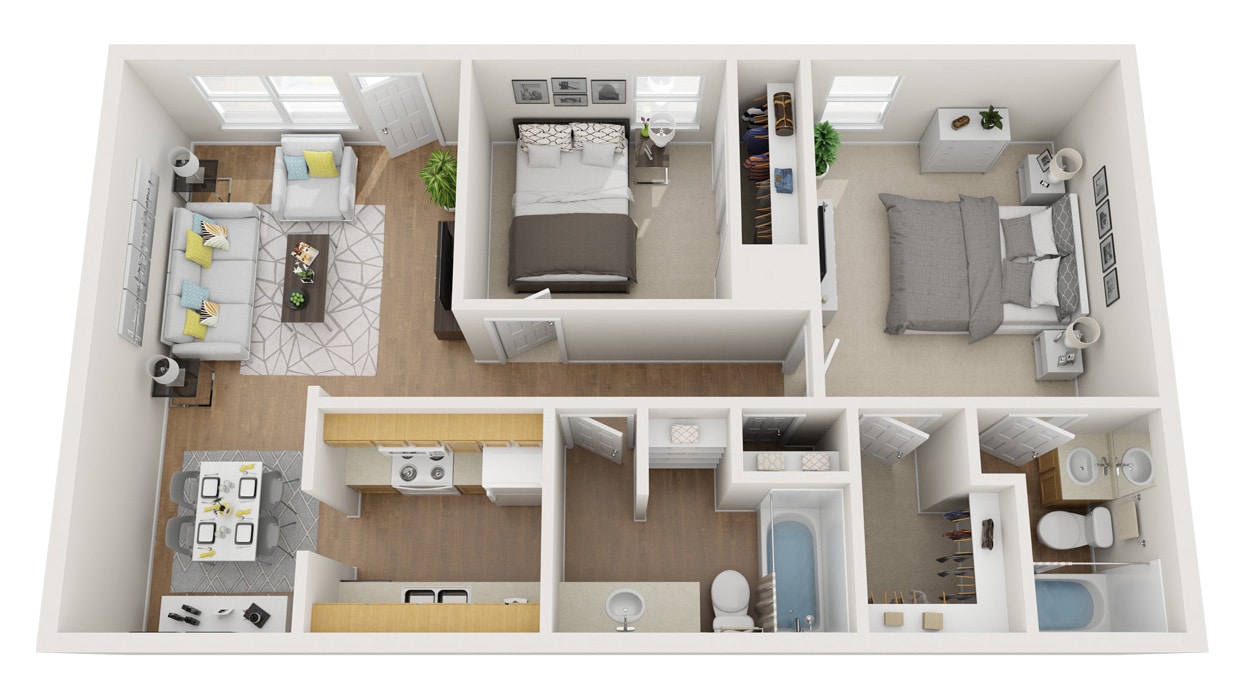 Floor Plan - 2 Bedroom (C)
