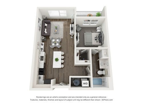 Floor Plan - 1B1N