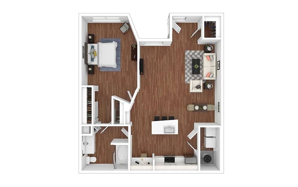 Floor Plan - Fuchsia - Renovated