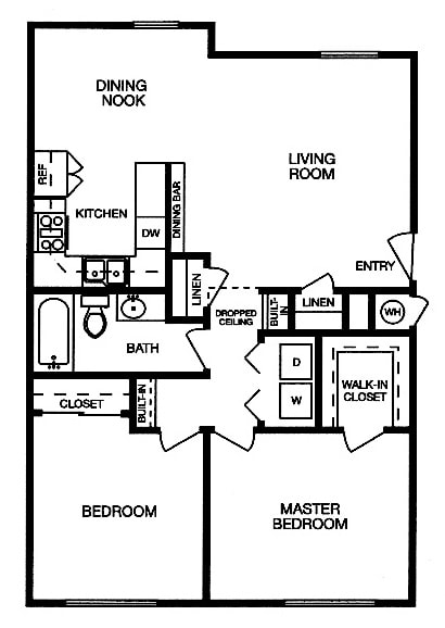 Floor Plan - 2x1