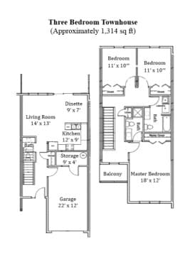 3 Bedroom Townhome - 3 Bedroom Townhome
