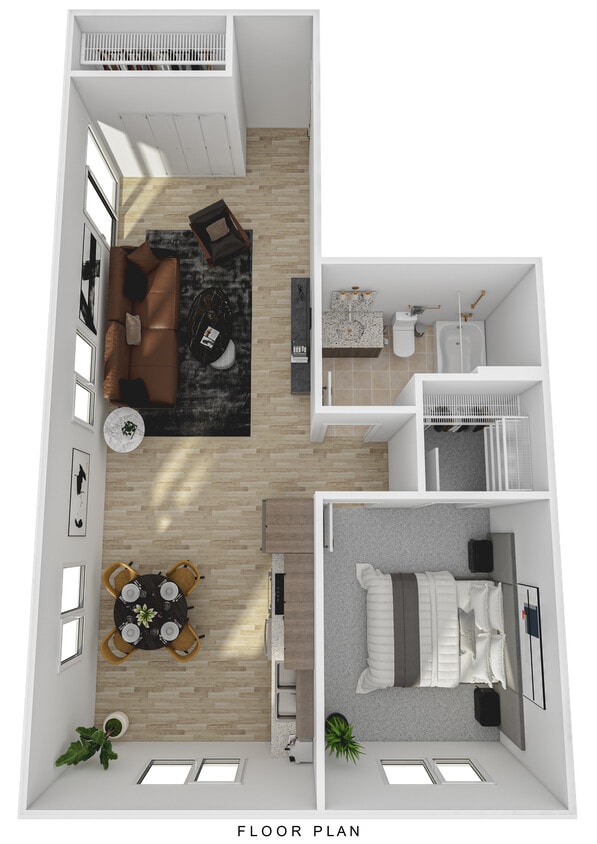 1BR, 1BA - One Bed One Bath