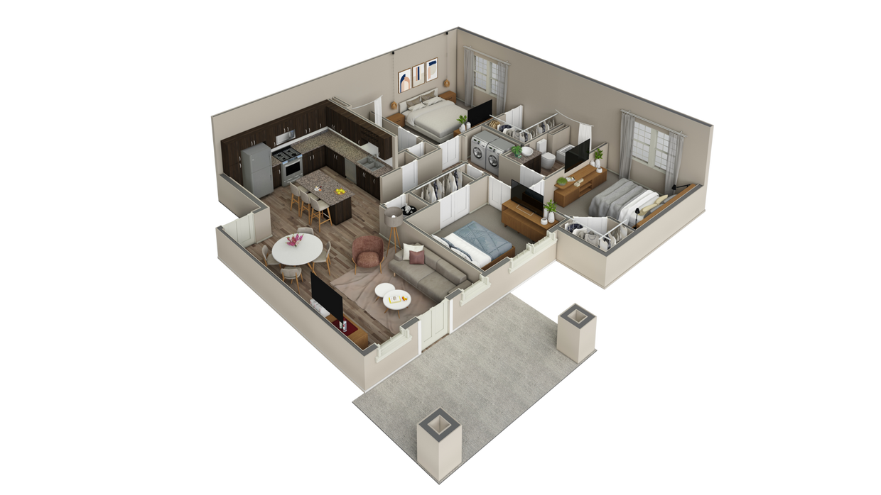 Floor Plan - 3 BR Haven Overlook