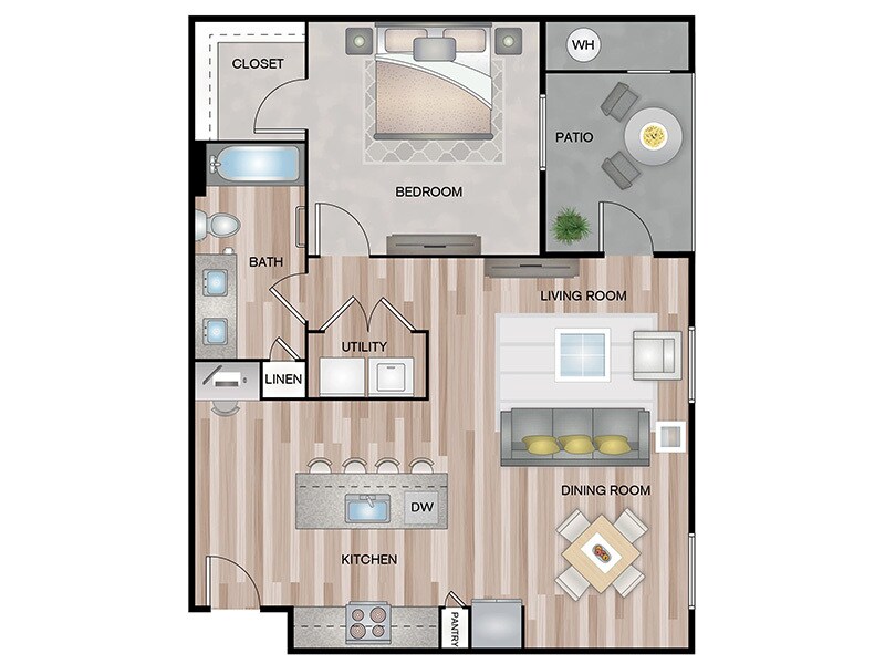 Floor Plan - 1x1-795