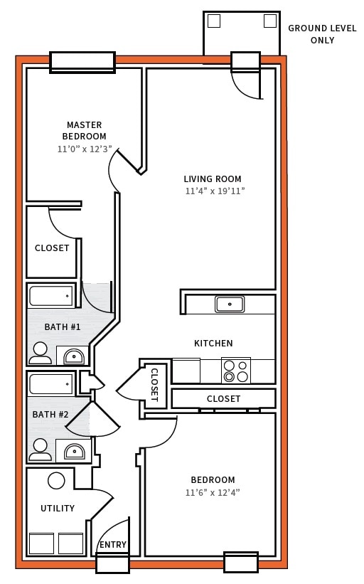 Floor Plan - Sarah w/Balcony