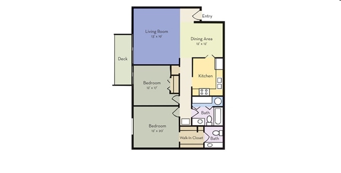 B1.5 - 2 Bedroom 1.5 Bath