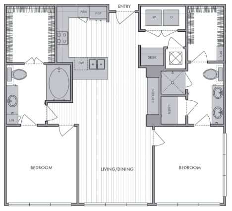 Floor Plan - 2 Bed_2 Bath_I