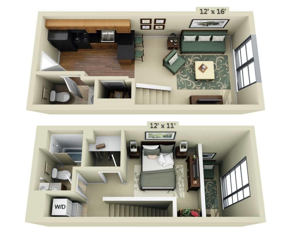 Floor Plan - Dolores A1.5A Loft