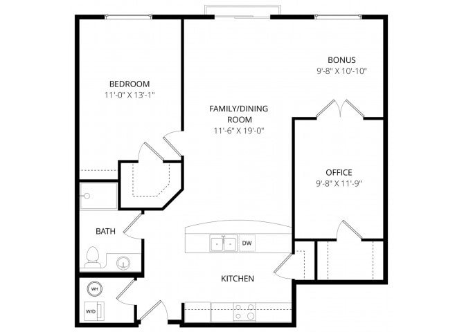 Floor Plan - Downtown