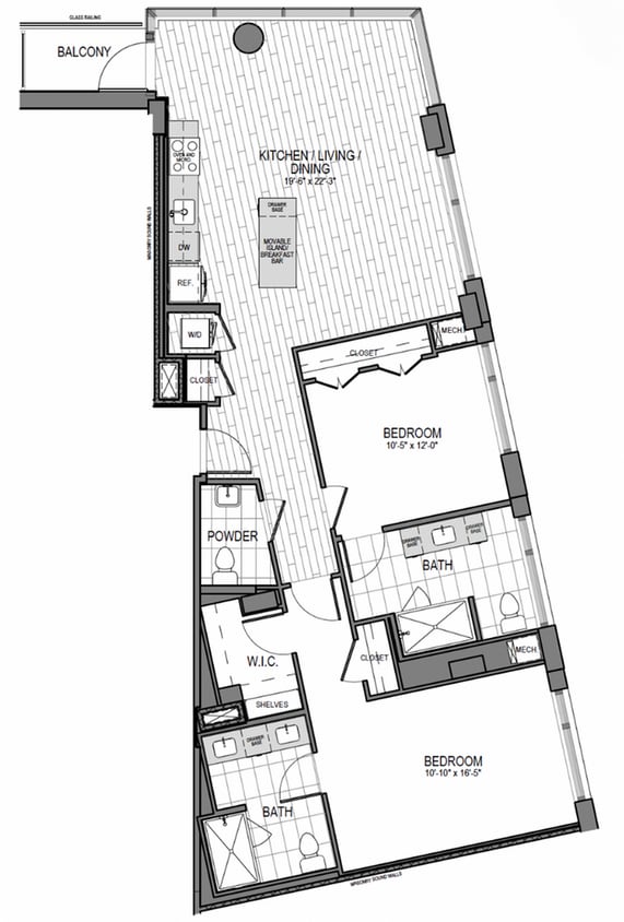 2BR/2.5BA - 2BR/2.5BA BALCONY