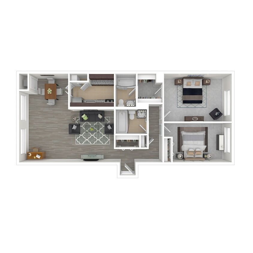 Floor Plan - 2 BEDROOM LARGE