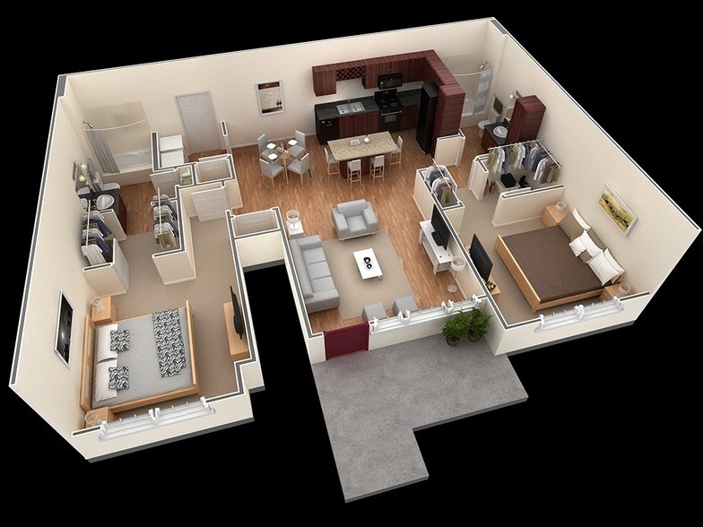 2GC-G.jpg - B2 Solomini plus garage - 2 Bedroom, 2 Bathroom