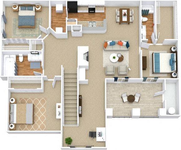 Floor Plan - Crestline - RENOVATED