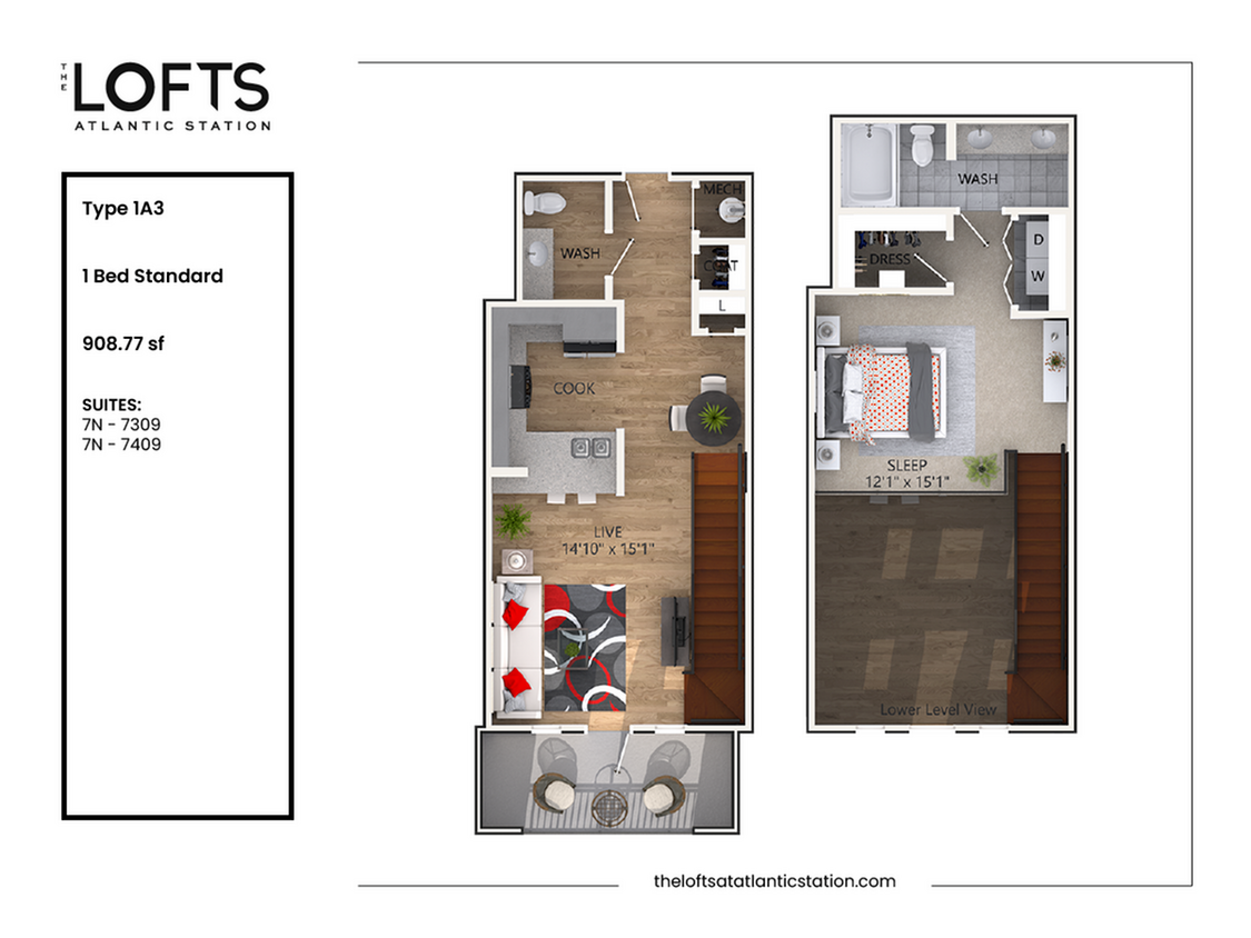 1A3 - 1 Bed Standard - 1A3 - 1 Bed Standard