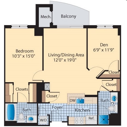 1BR/1.5BA 901 - Instrata_Vienna-901
