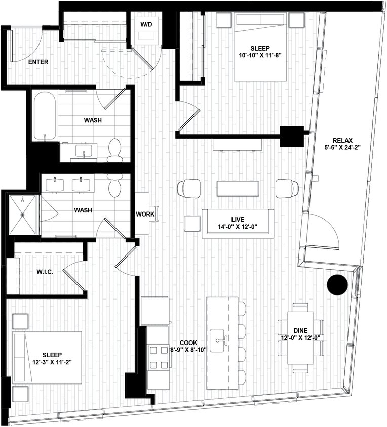 Floor Plan - Two Bed 13