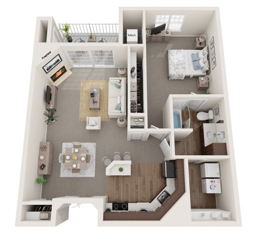 The Babcock I | The Landmark at Hatchery Hill | Apartments in Fitchburg, WI - The Babcock I