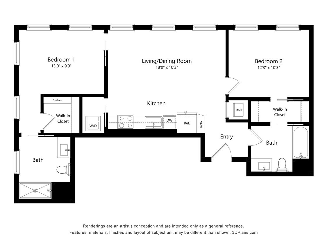 Floor Plan - B2 (311)