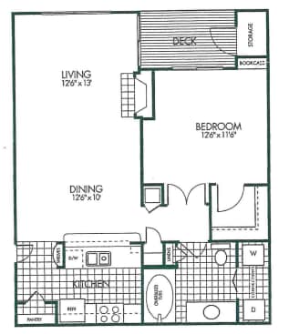 Floor Plan - 1 X 1
