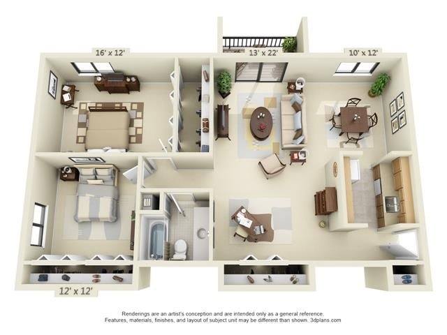 Floor Plan - 2 Bedroom