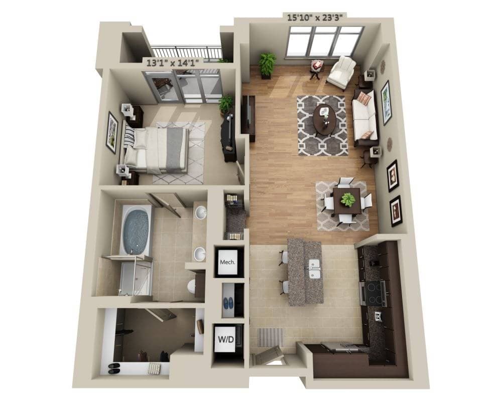 Plan H (A1F) - Floorplan H