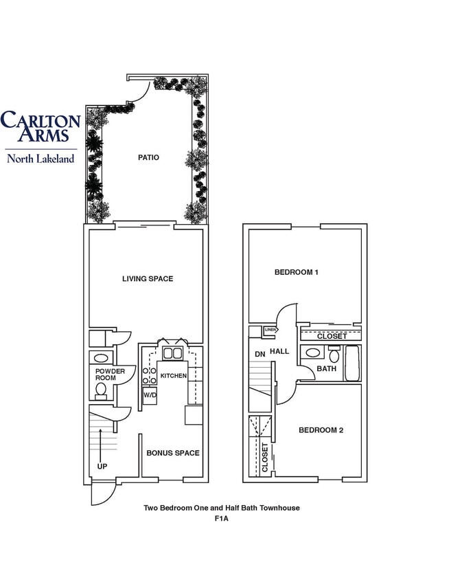 Floor Plan - F1A Townhome