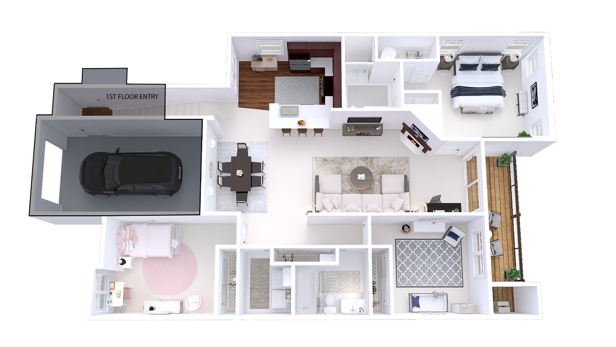 Floor Plan - Arbors Addition - 3 Bed, 2 Bath