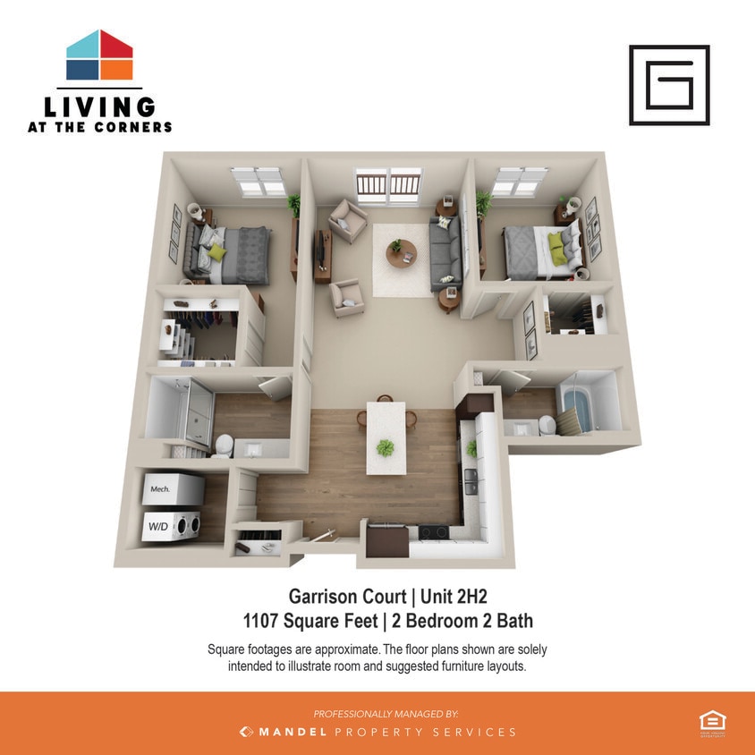 Garrison Court Unit Style 2H2 - 2H2