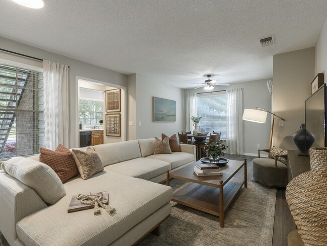 Open living room and dining area - Sabal Park Apartments