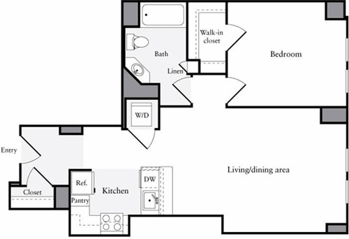 Floor Plan - 1 Bedroom I