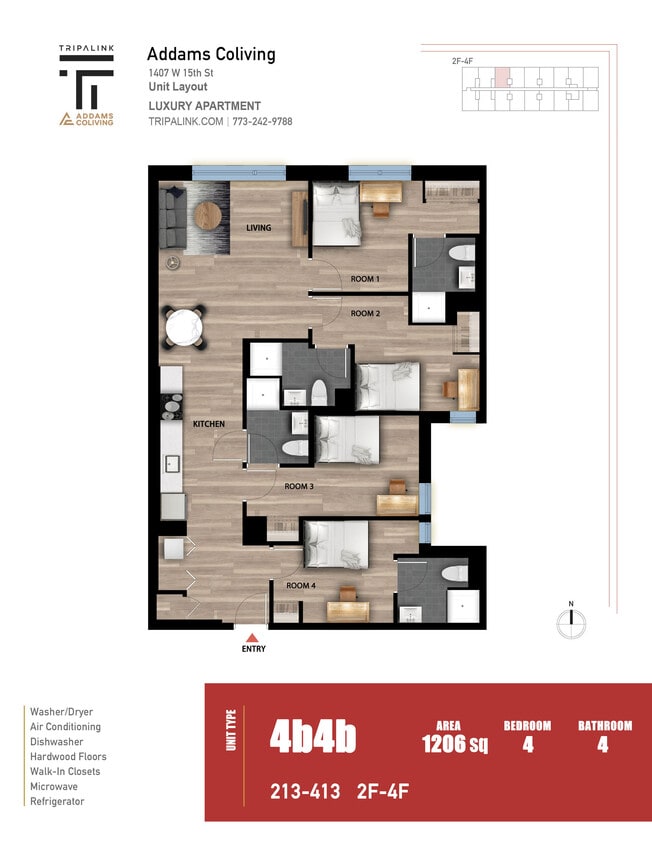 Floor Plan - Unit 413