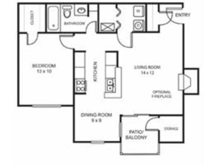 1BR/1BA - A2