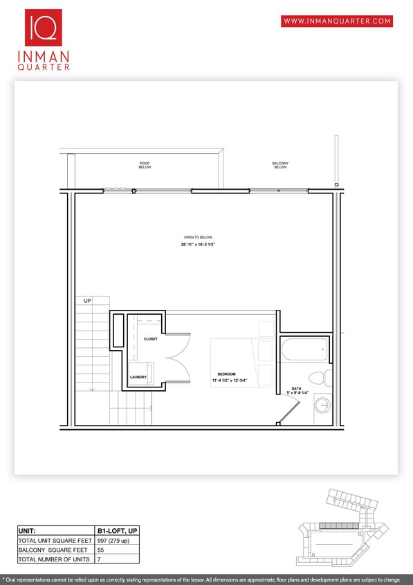 Floor Plan - B1L- Loft