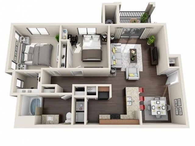 B1 renovated floorplan - B1 Gold