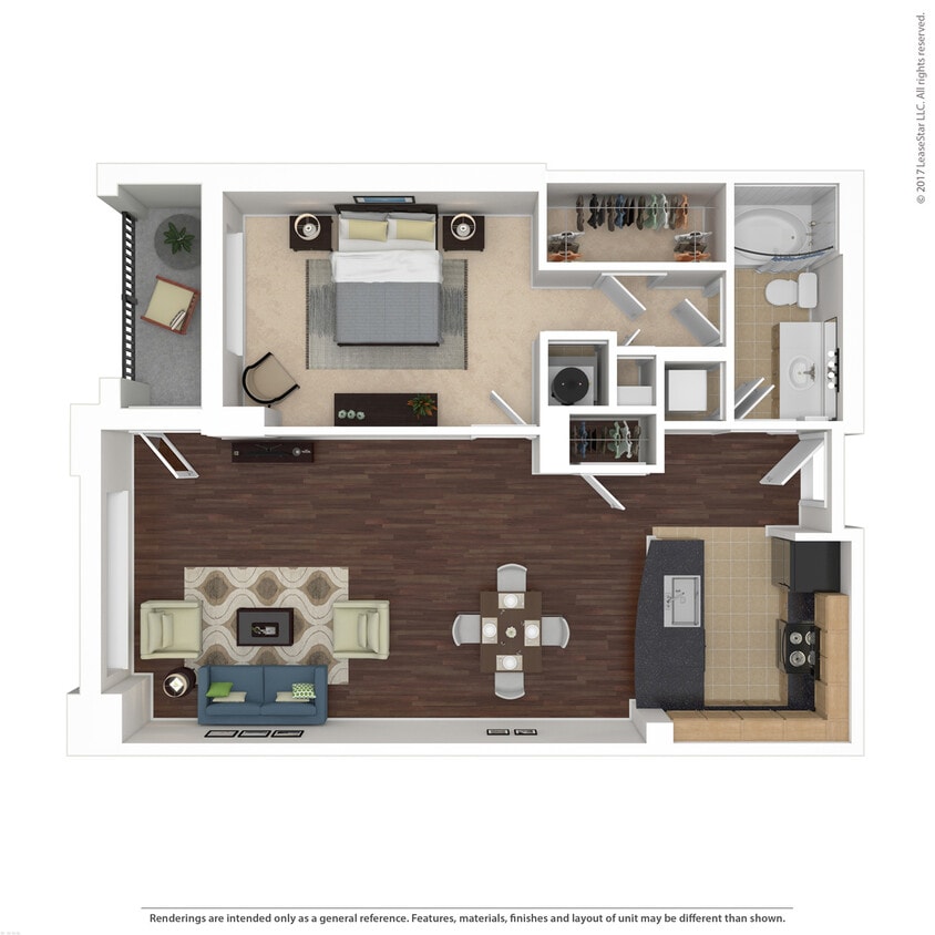 Floor Plan - Unit B1E