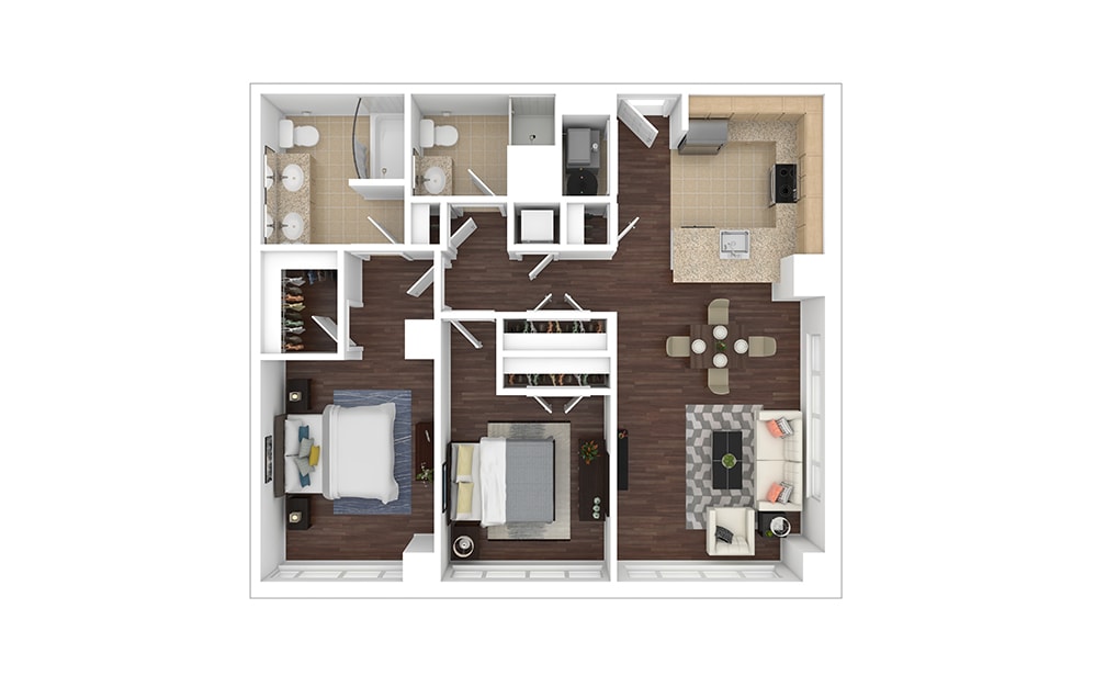 Floor Plan - B3 - Renovated