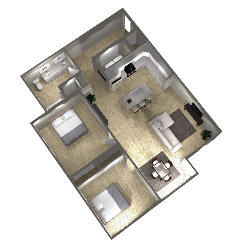 Floor Plan - 2 Bed A