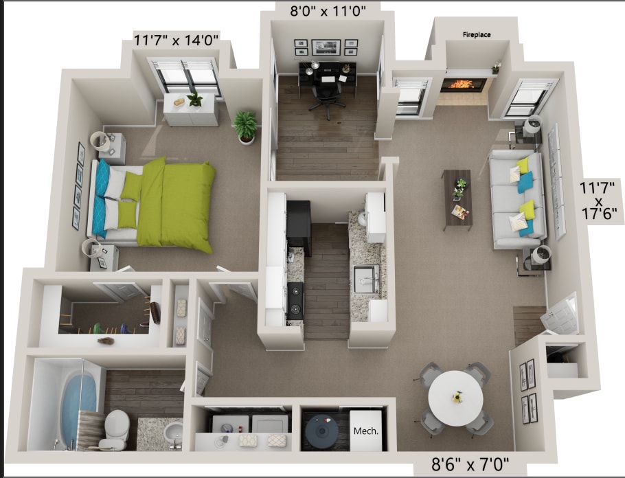 Floor Plan - The Roswell