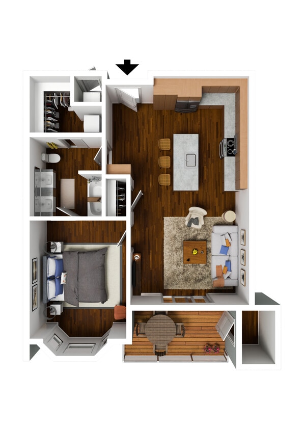 1 Bedroom C Premium - 1 Bedroom C Premium
